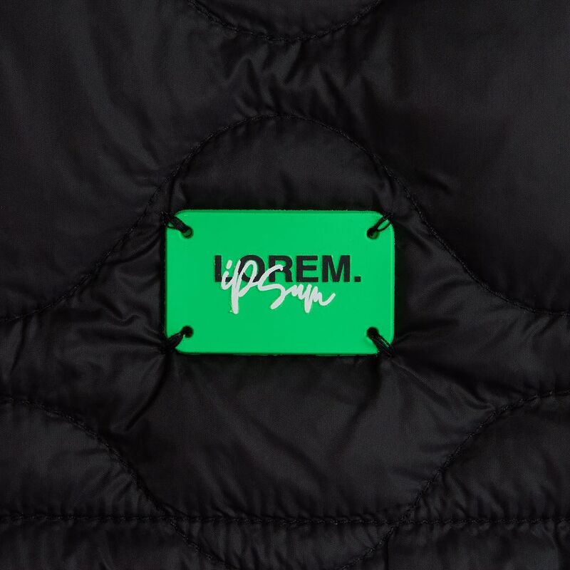 Лейбл из ПВХ Kreta, S, зеленый неон арт.16556.94