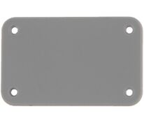 Лейбл из ПВХ Kreta, S, серый арт.16556.10