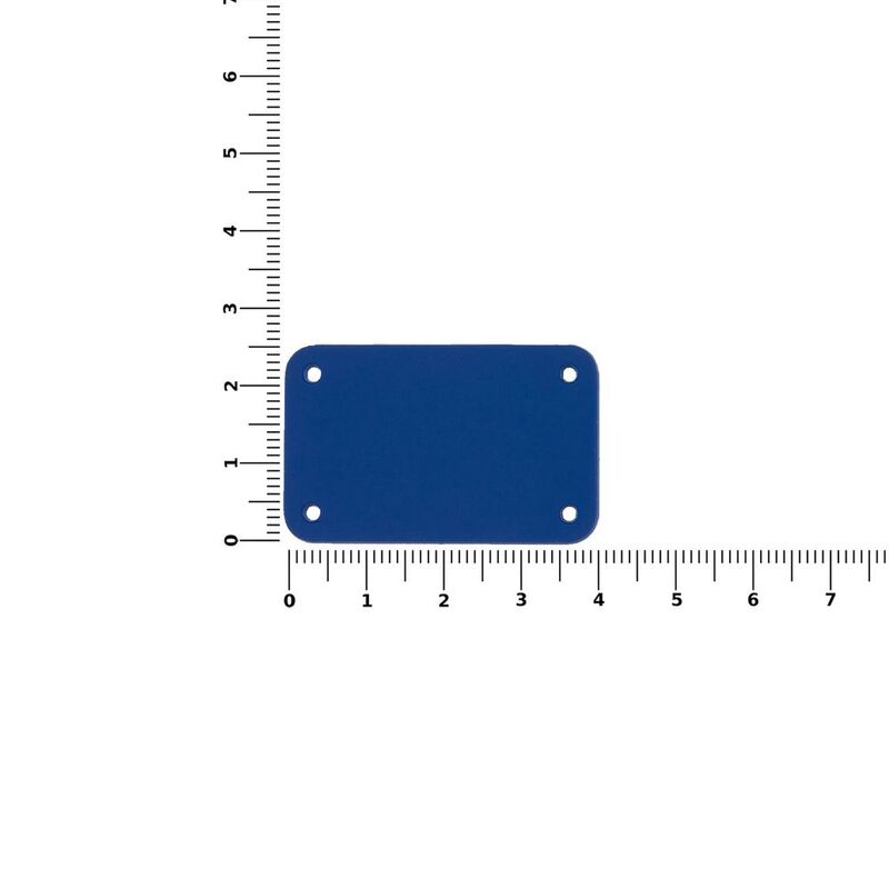 Лейбл из ПВХ Kreta, S, синий арт.16556.44