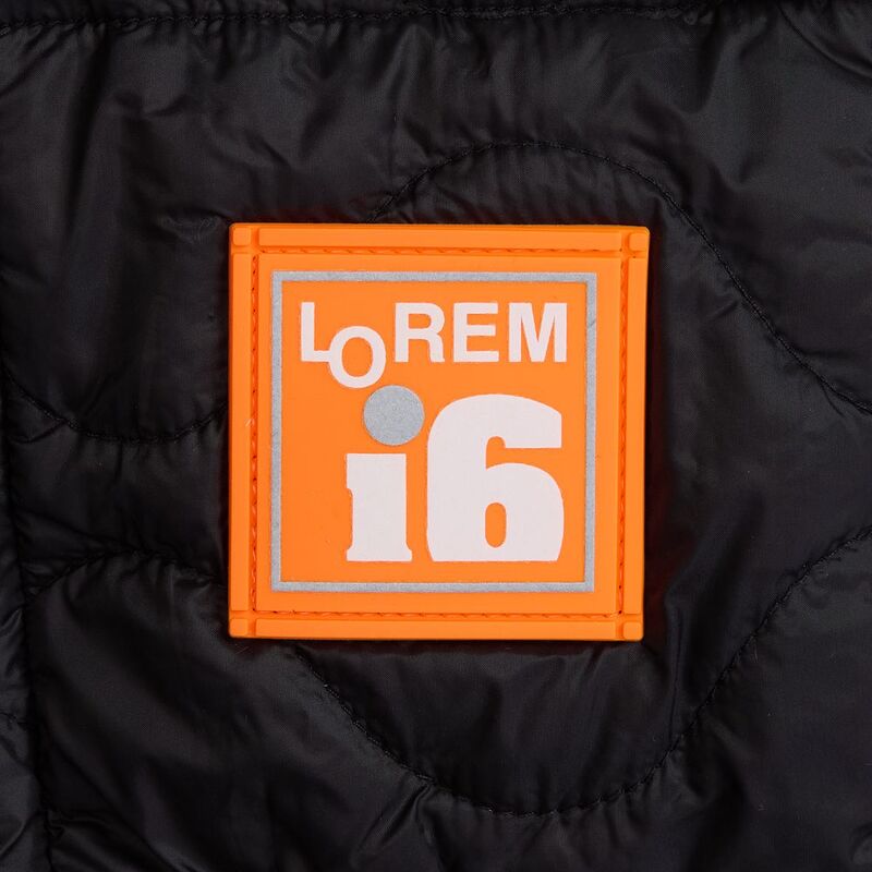 Лейбл из ПВХ Dzeta, L, оранжевый неон арт.16558.22