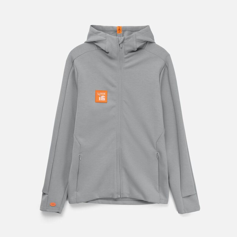 Лейбл из ПВХ Dzeta, L, оранжевый неон арт.16558.22