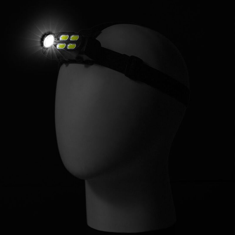 Налобный фонарик аккумуляторный Alnes, черный арт.63002.30