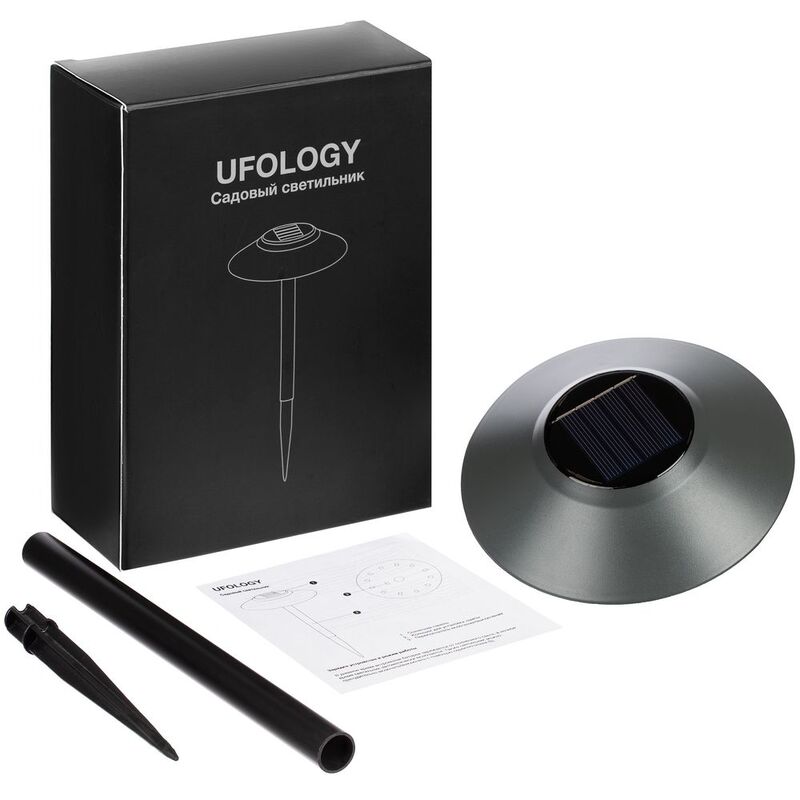 Светильник на солнечной батарее Ufology, темно-серый (графит) арт.63004.13
