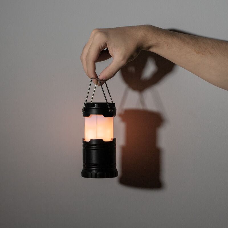 Кемпинговый фонарь с имитацией пламени Lindau Flame, черный арт.63006.30