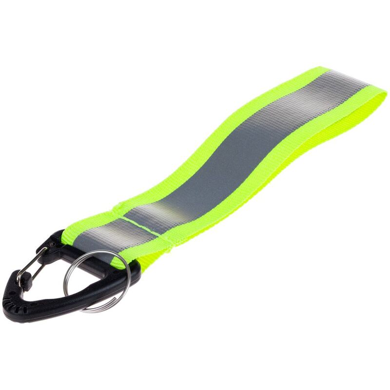 Светоотражающий брелок Flashline, серый с зеленым арт.15458.90