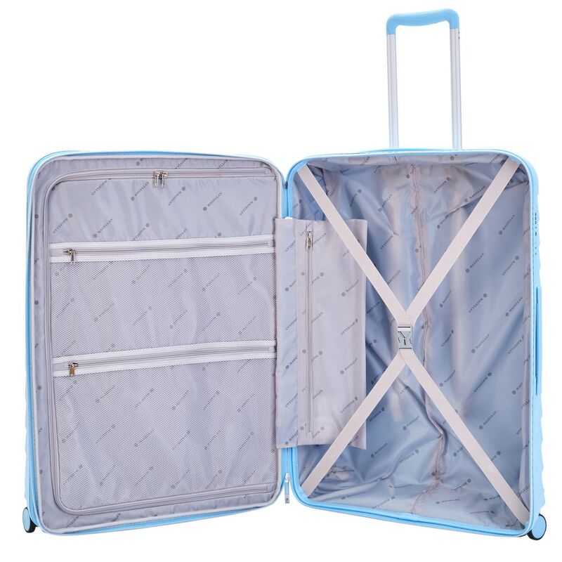 Чемодан Victoria L, голубой арт.16727.14