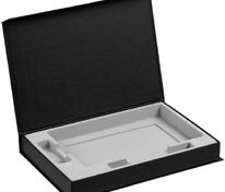 Коробка Silk с ложементом под ежедневник 13x21 см, флешку и ручку, ver. 2, черная арт.17238.30