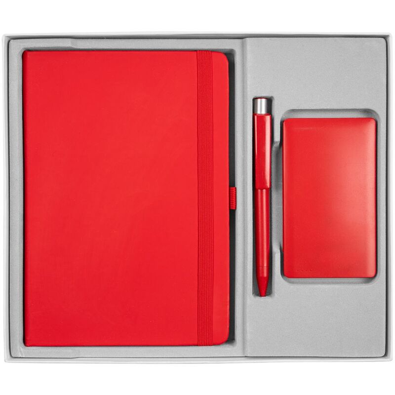 Коробка Overlap под ежедневник, аккумулятор и ручку, ver.2, белая арт.17242.60