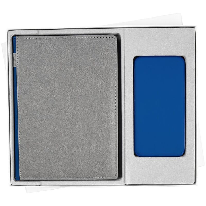 Коробка Overlap с ложементом под ежедневник и аккумулятор, ver.2, белая арт.17244.60