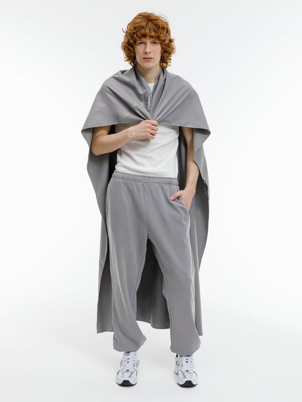 Полотенце спортивное Hard Work, серое арт.17928.10