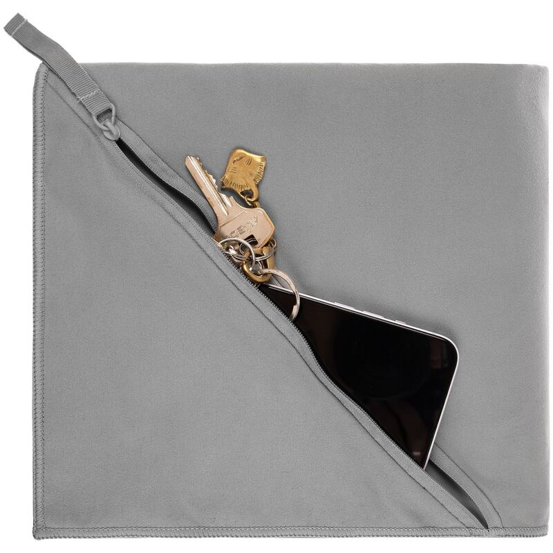 Полотенце спортивное Hard Work, серое арт.17928.10