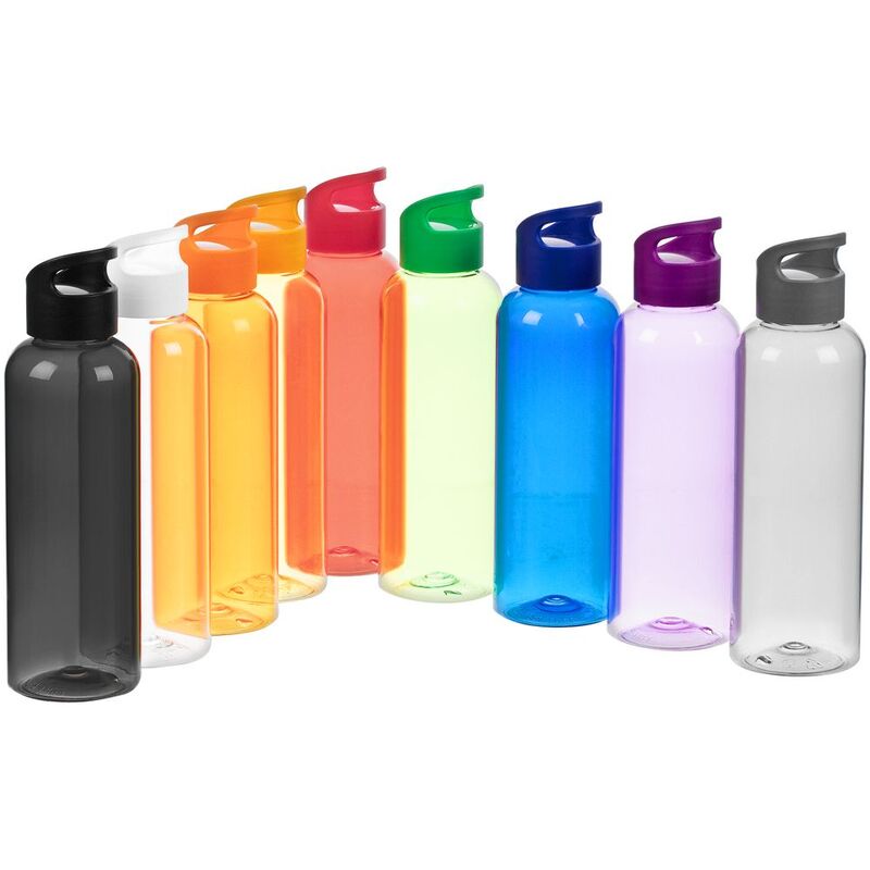 Бутылка для воды Plaske, прозрачная с белой крышкой арт.16554.60