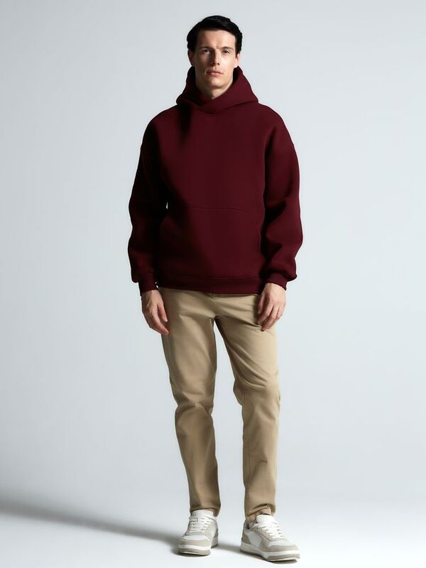 Худи Kulonga Oversize, бордовое арт.14101.55