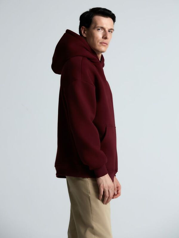 Худи Kulonga Oversize, бордовое арт.14101.55