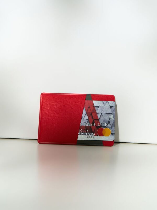 Картхолдер Dual, серо-красный арт.20239.15