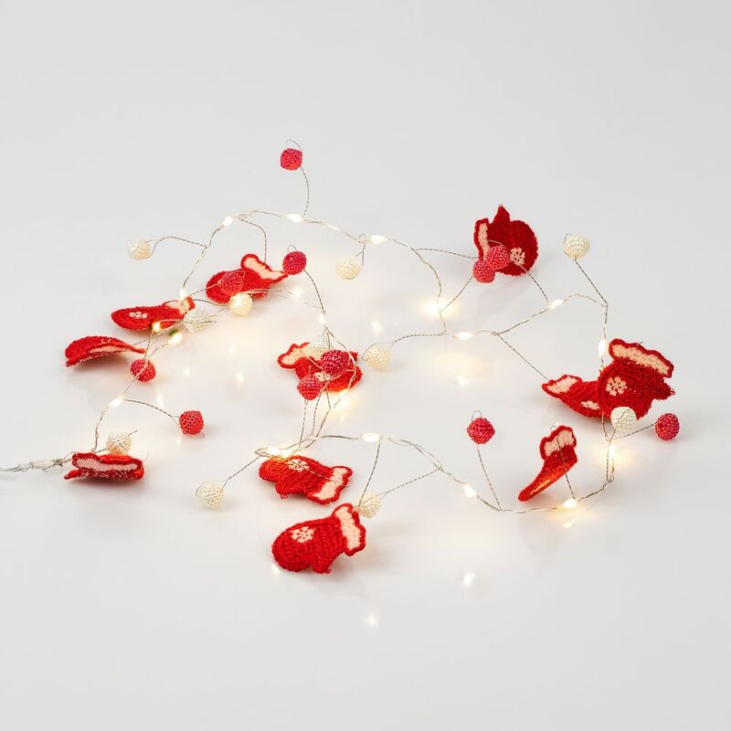 Гирлянда Merry Mittens, красная арт.16953.50