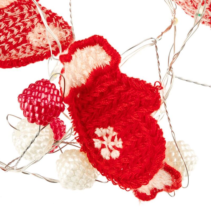 Гирлянда Merry Mittens, красная арт.16953.50