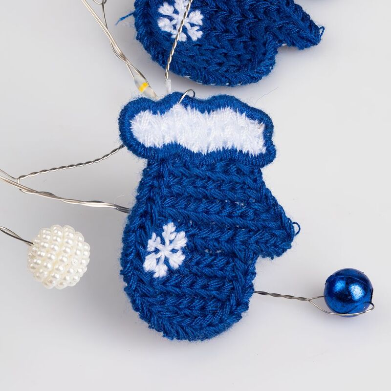 Гирлянда Merry Mittens, синяя арт.16953.40