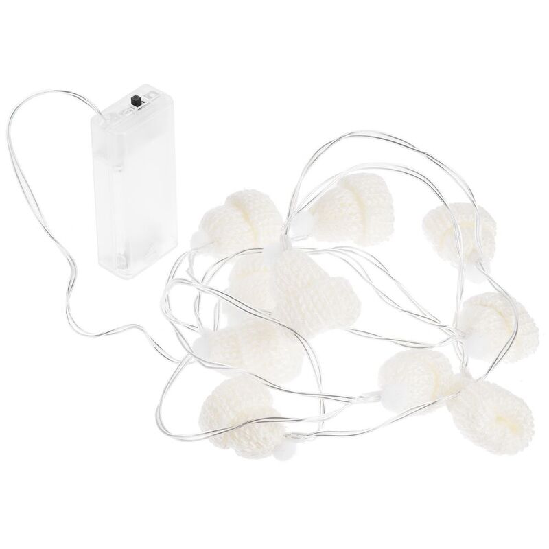 Гирлянда Cosy Poms, белая арт.16957.60