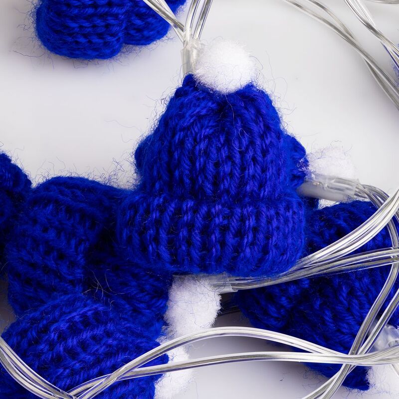 Гирлянда Cosy Poms, синяя арт.16957.40