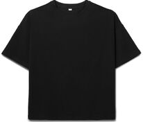 Футболка детская оверсайз Teezer, черная арт.16963.30