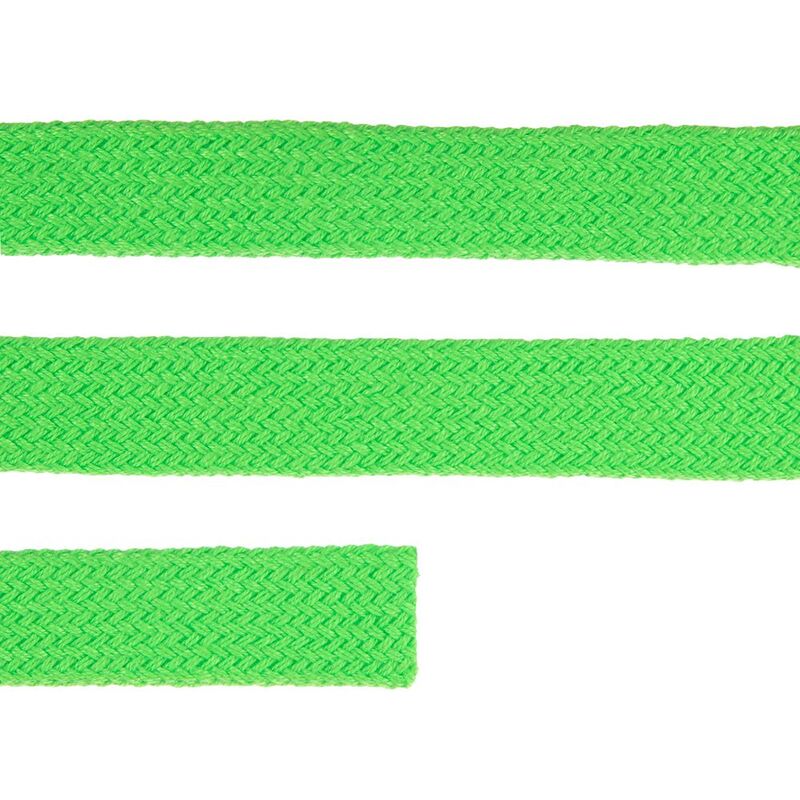 Плоский шнур Cord M, зеленый неон, 100 см арт.19710.94.100cm