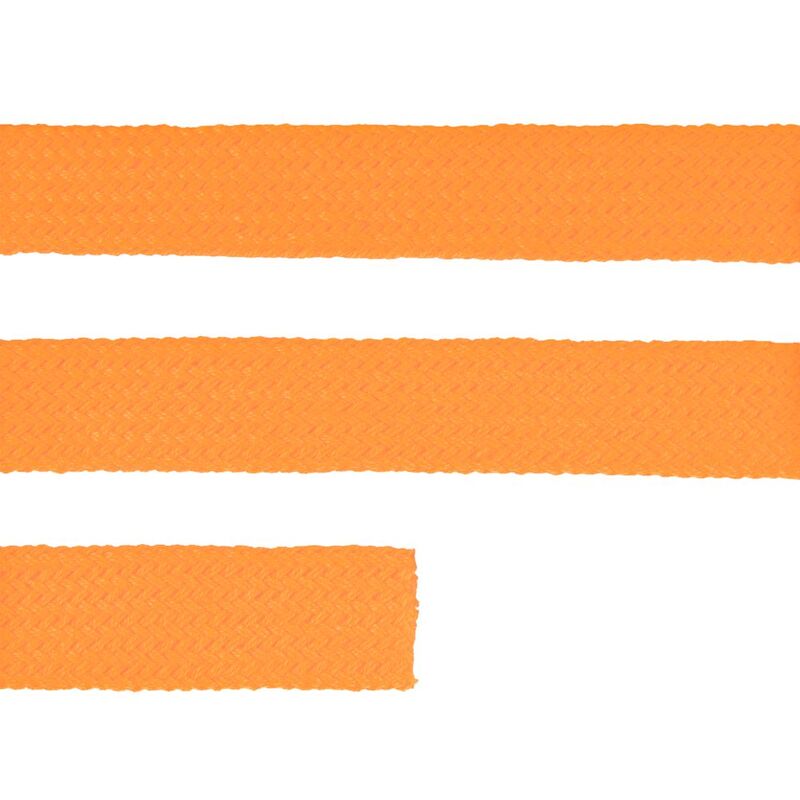 Плоский шнур Cord L, оранжевый неон, 120 см арт.19711.22.120cm
