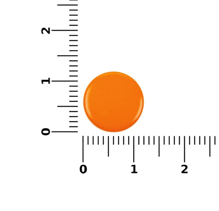 Кнопка Clavis, M, оранжевый неон арт.19717.22