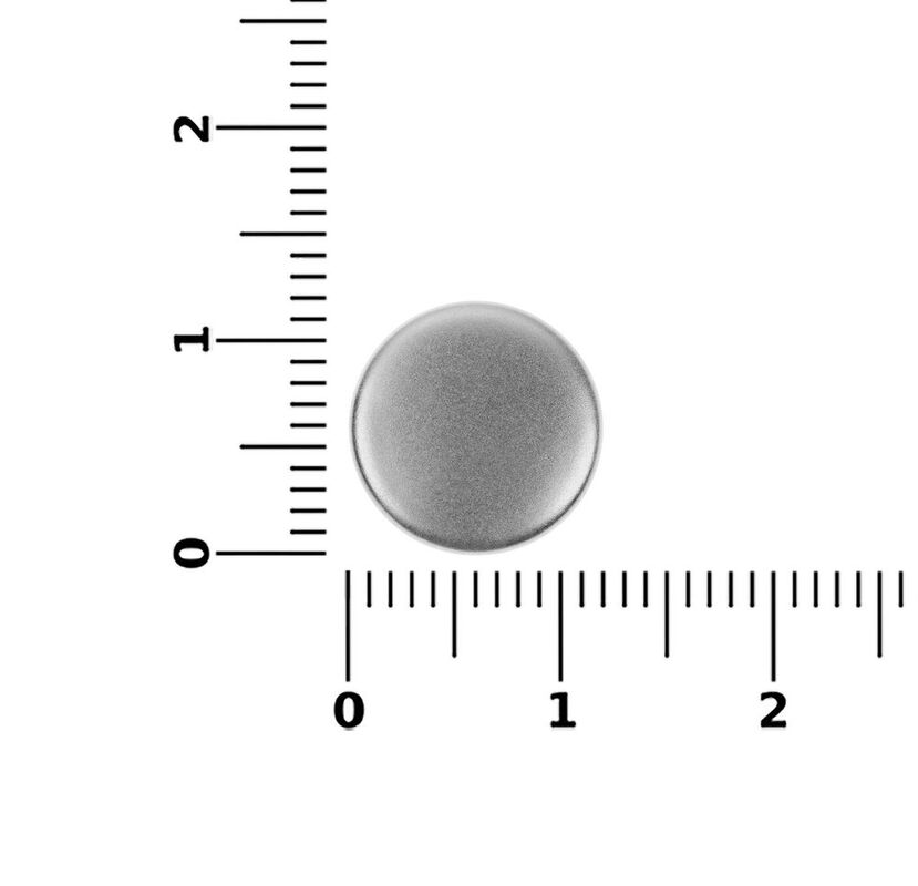 Кнопка Clavis, M, серебристая арт.19717.10