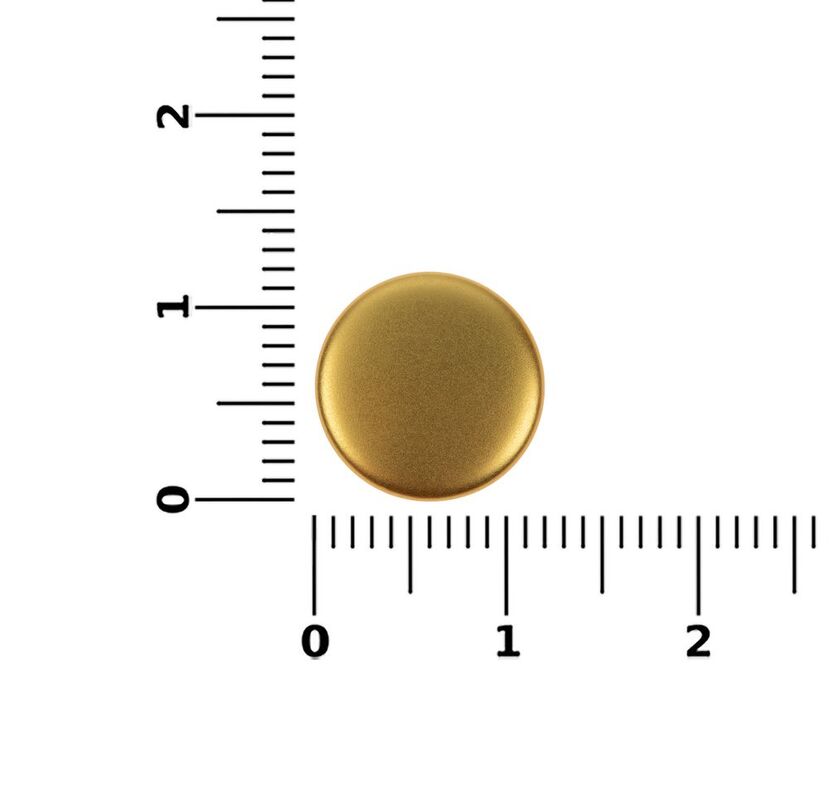 Кнопка Clavis, M, золотистая арт.19717.00