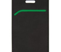 Чехол для пропуска Multimo, черный с зеленым арт.17623.39