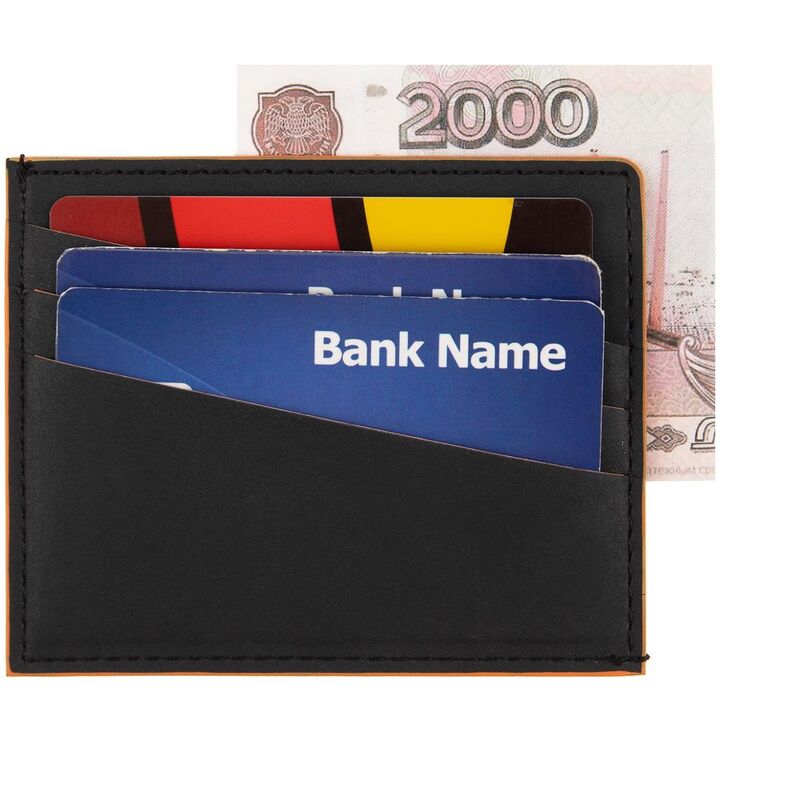 Картхолдер Multimo, черный с оранжевым арт.17523.32