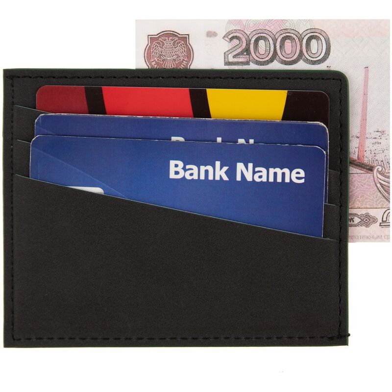 Картхолдер Multimo, черный с зеленым арт.17523.39