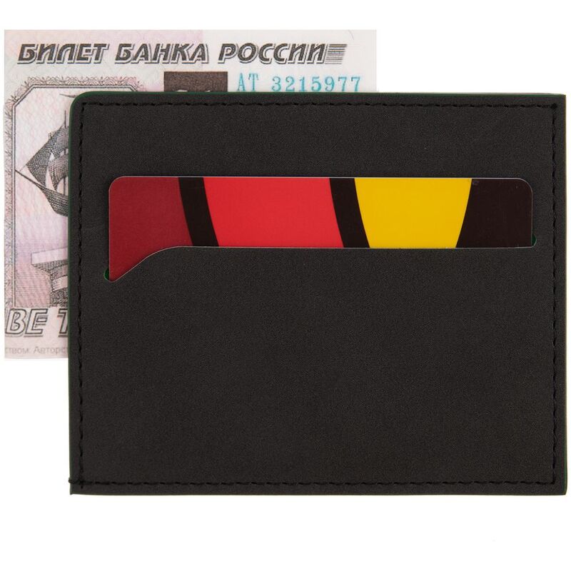 Картхолдер Multimo, черный с зеленым арт.17523.39