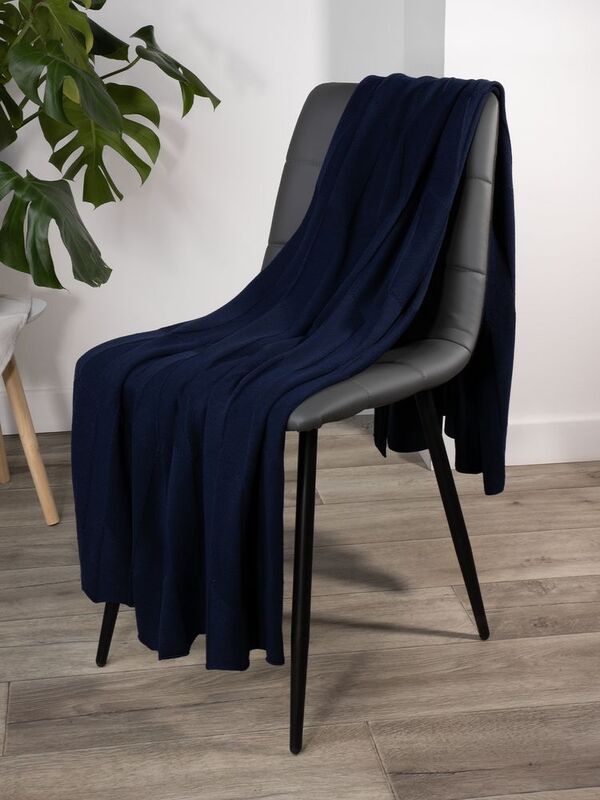 Плед Rombus, темно-синий (сапфир) арт.19623.41