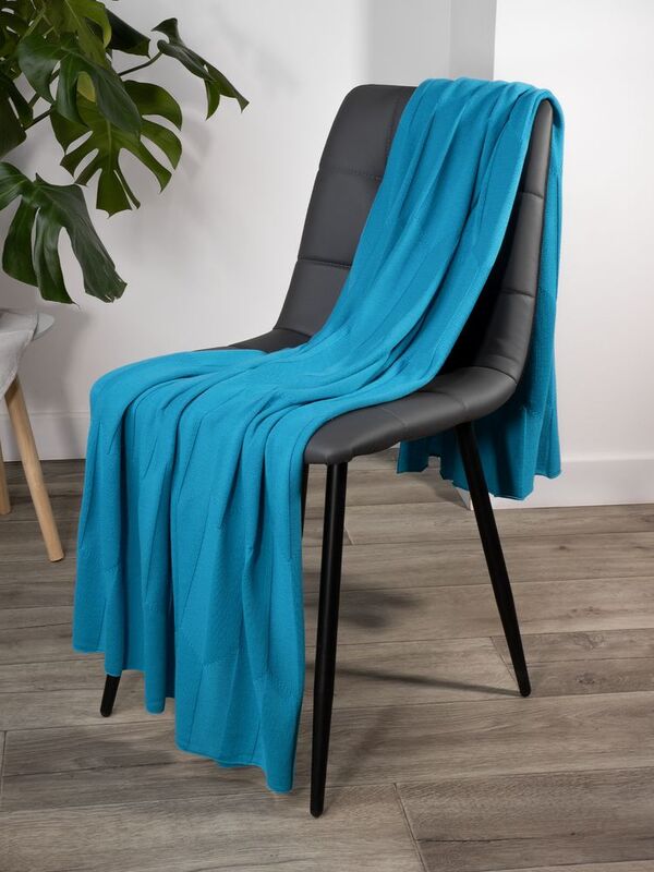 Плед Rombus, бирюзовый арт.19623.42