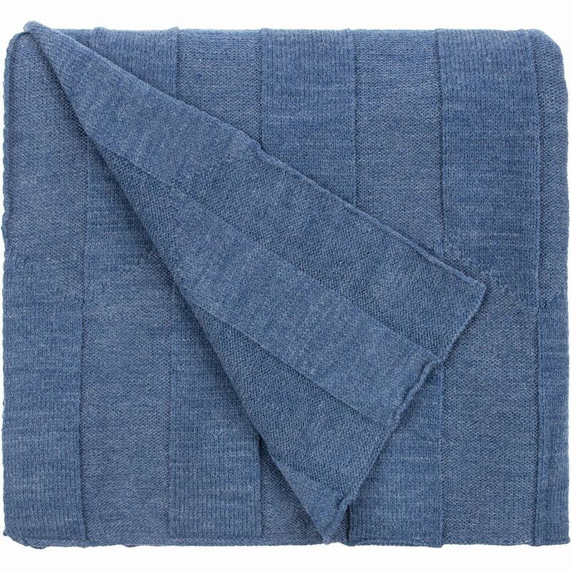 Плед Rombus, синий меланж (джинс) арт.19623.45