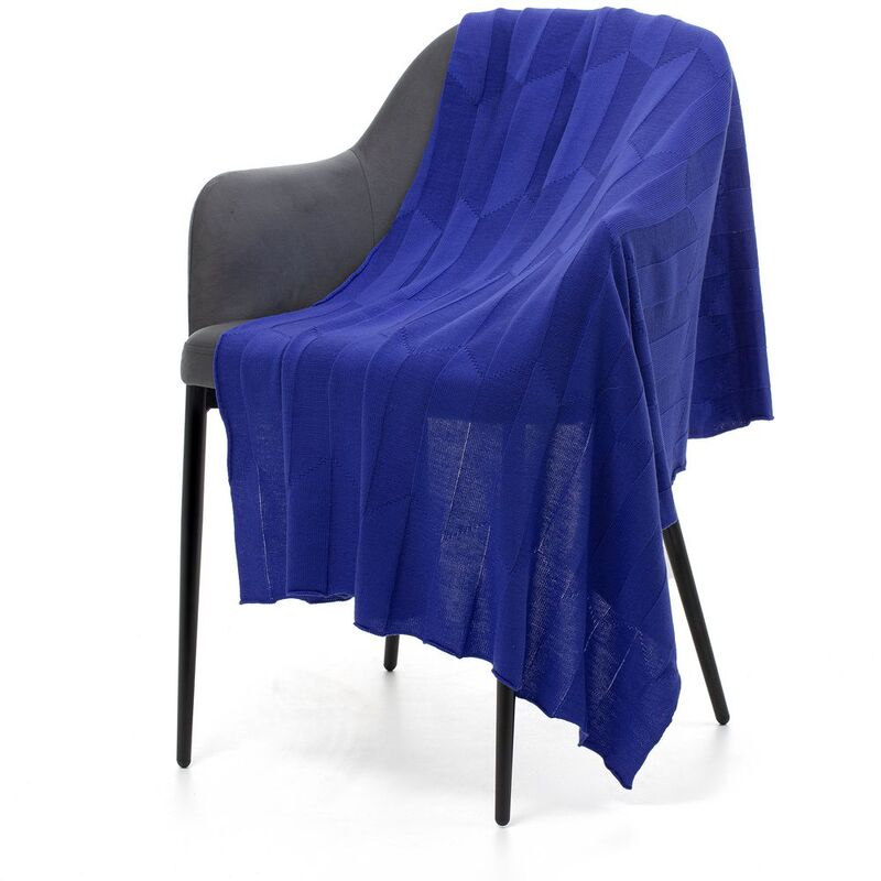 Плед Rombus, синий (василек) арт.19623.77