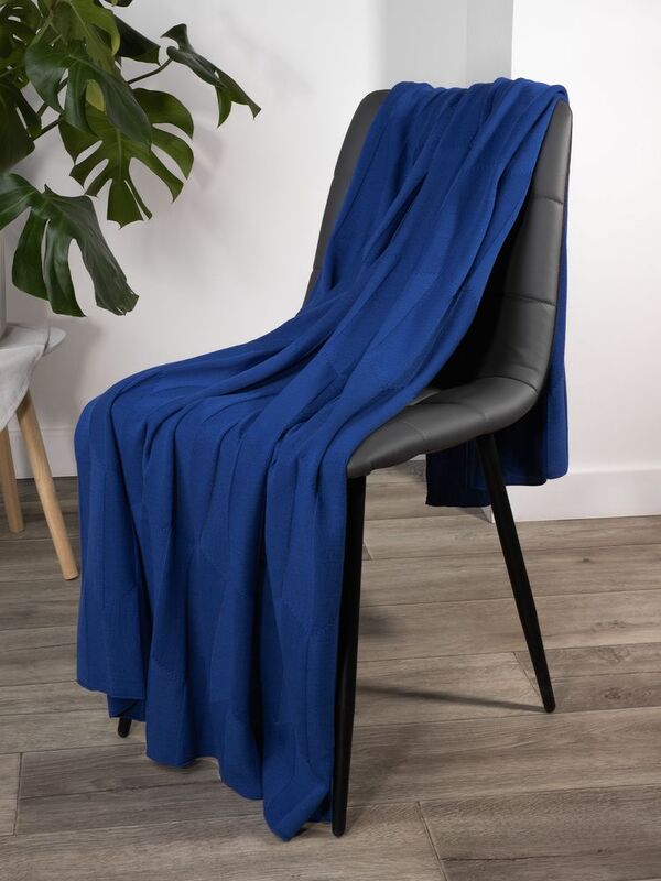 Плед Rombus, синий (василек) арт.19623.77