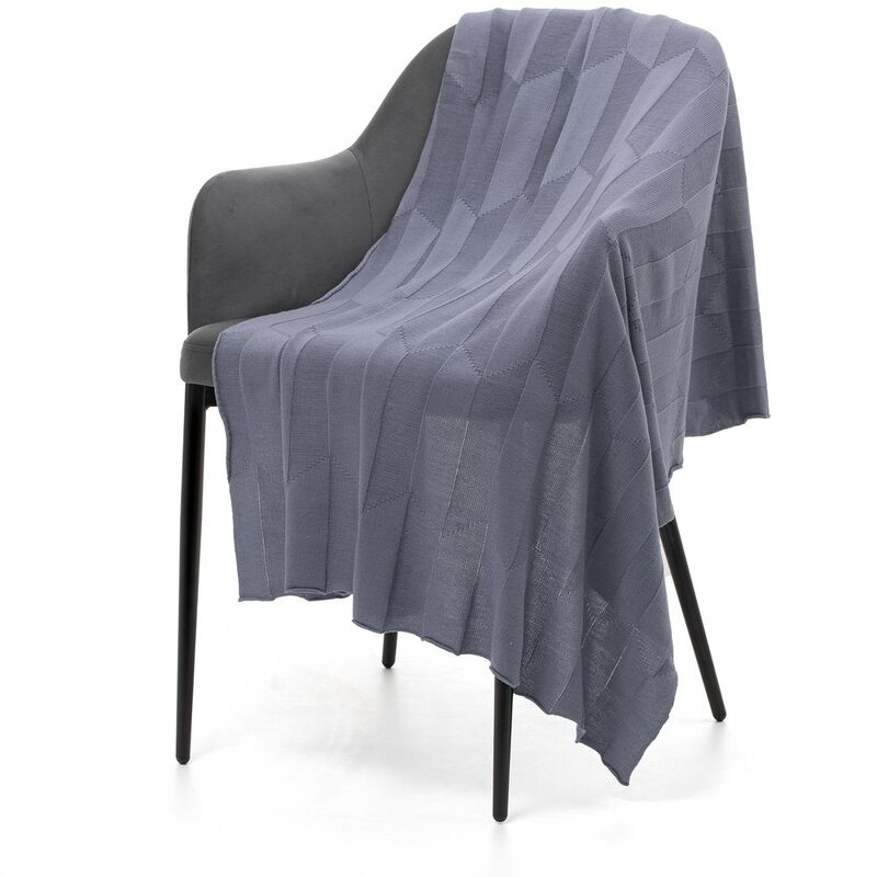 Плед Rombus, серый (стальной) арт.19623.34