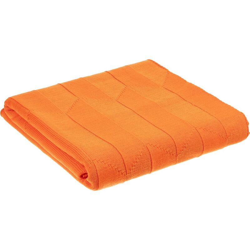 Плед Rombus, оранжевый (апельсин) арт.19623.19