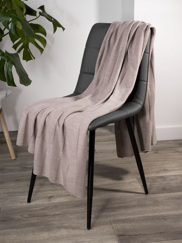 Плед Rombus, бежевый меланж арт.19623.13