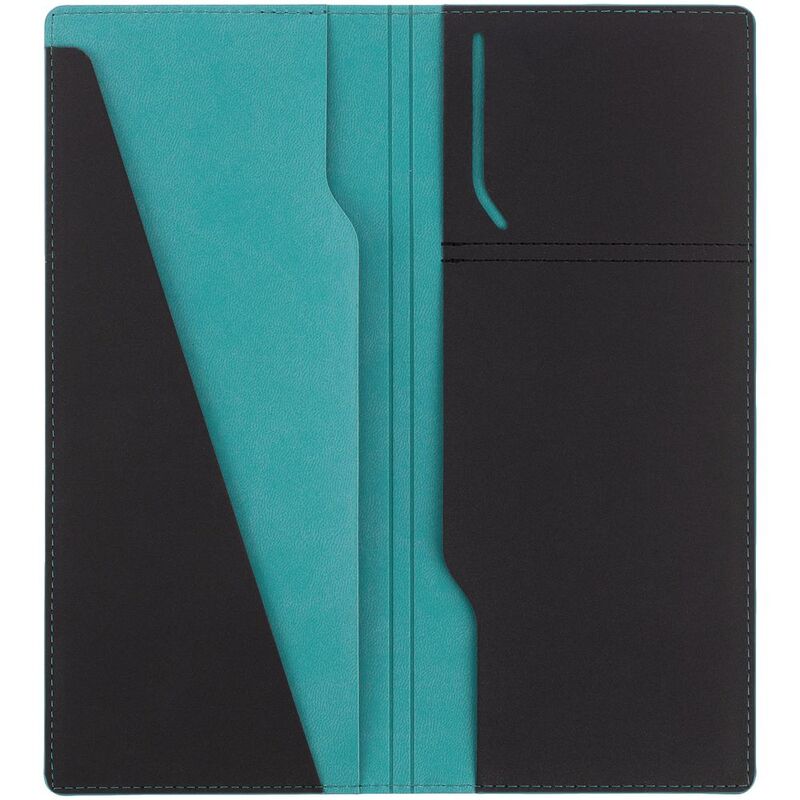 Дорожный органайзер Multimo, черный с бирюзовым арт.17323.49