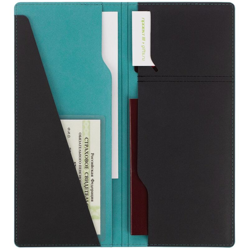 Дорожный органайзер Multimo, черный с бирюзовым арт.17323.49