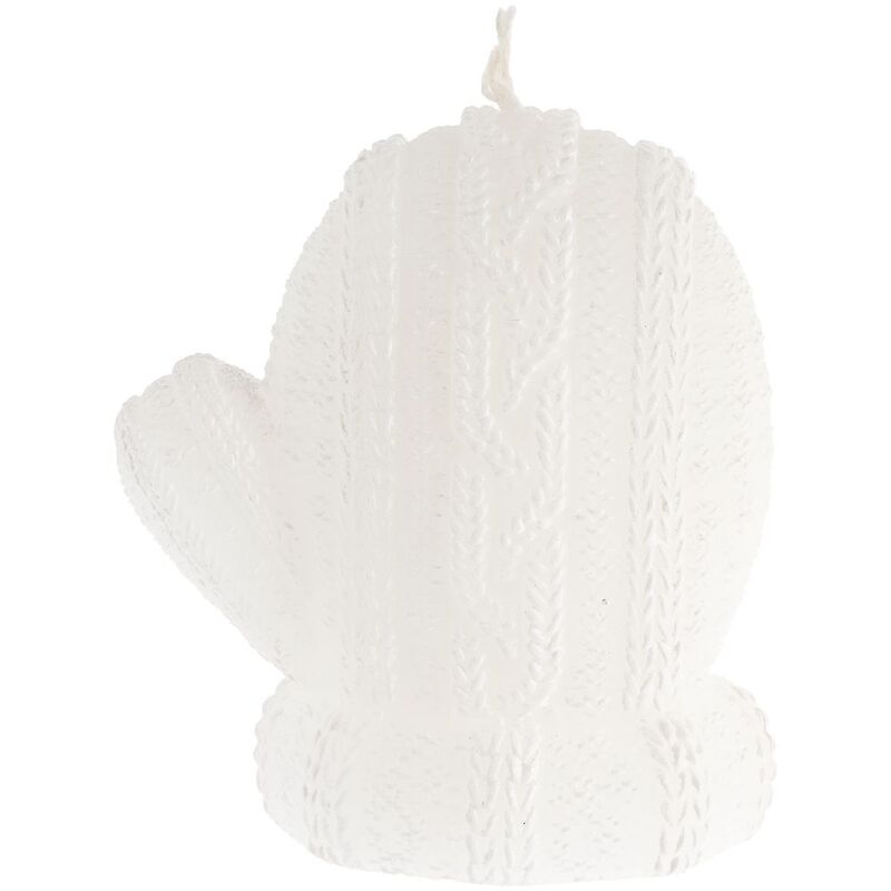 Свеча Kniteam, варежка, белая арт.19336.60
