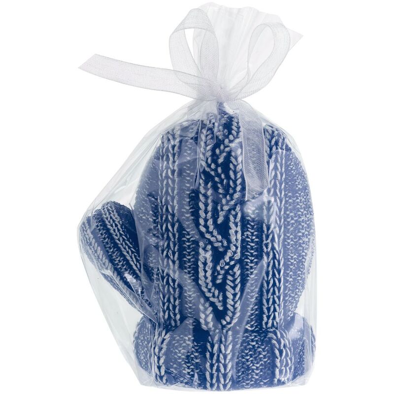 Свеча Kniteam, варежка, синяя арт.19336.40