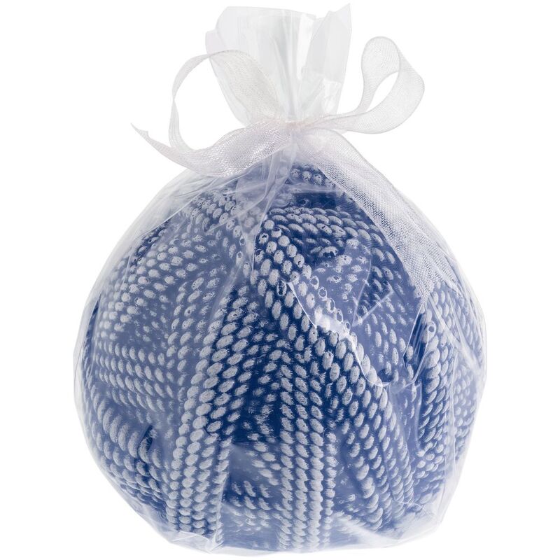 Свеча Kniteam, клубок, синий арт.19337.40