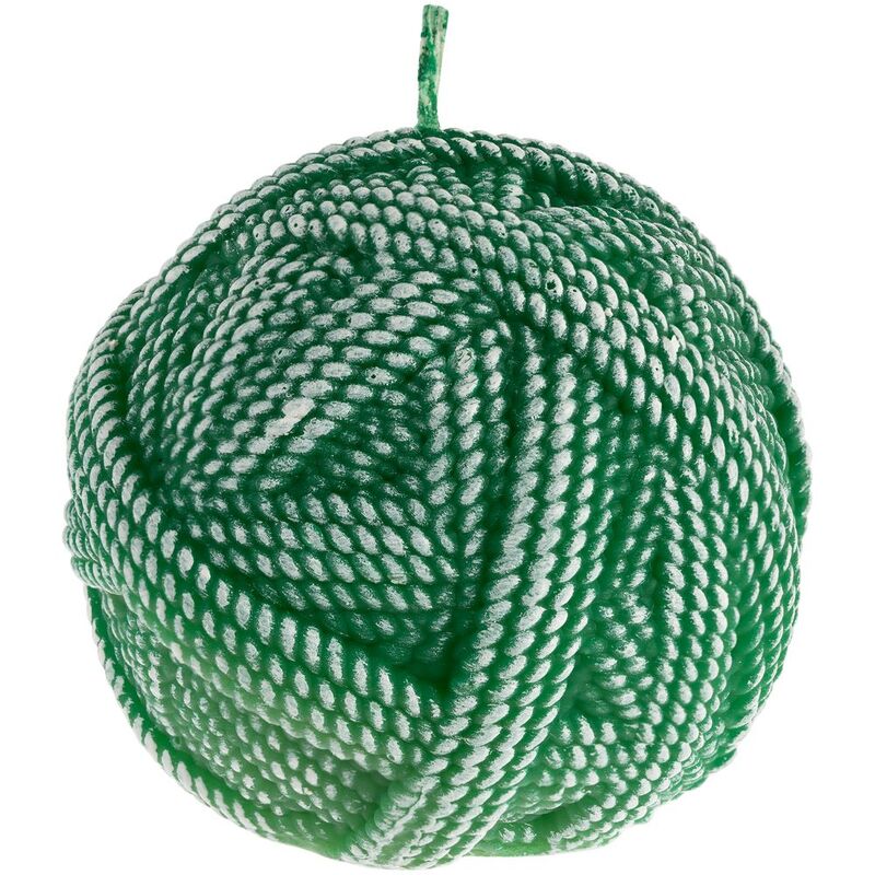 Свеча Kniteam, клубок, зеленый арт.19337.90