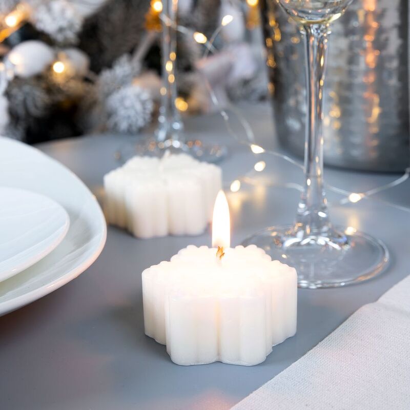 Свеча Snowlight 3, белая, 6 см арт.19340.60