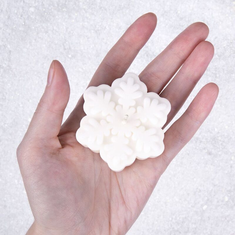 Свеча Snowlight 3, белая, 6 см арт.19340.60